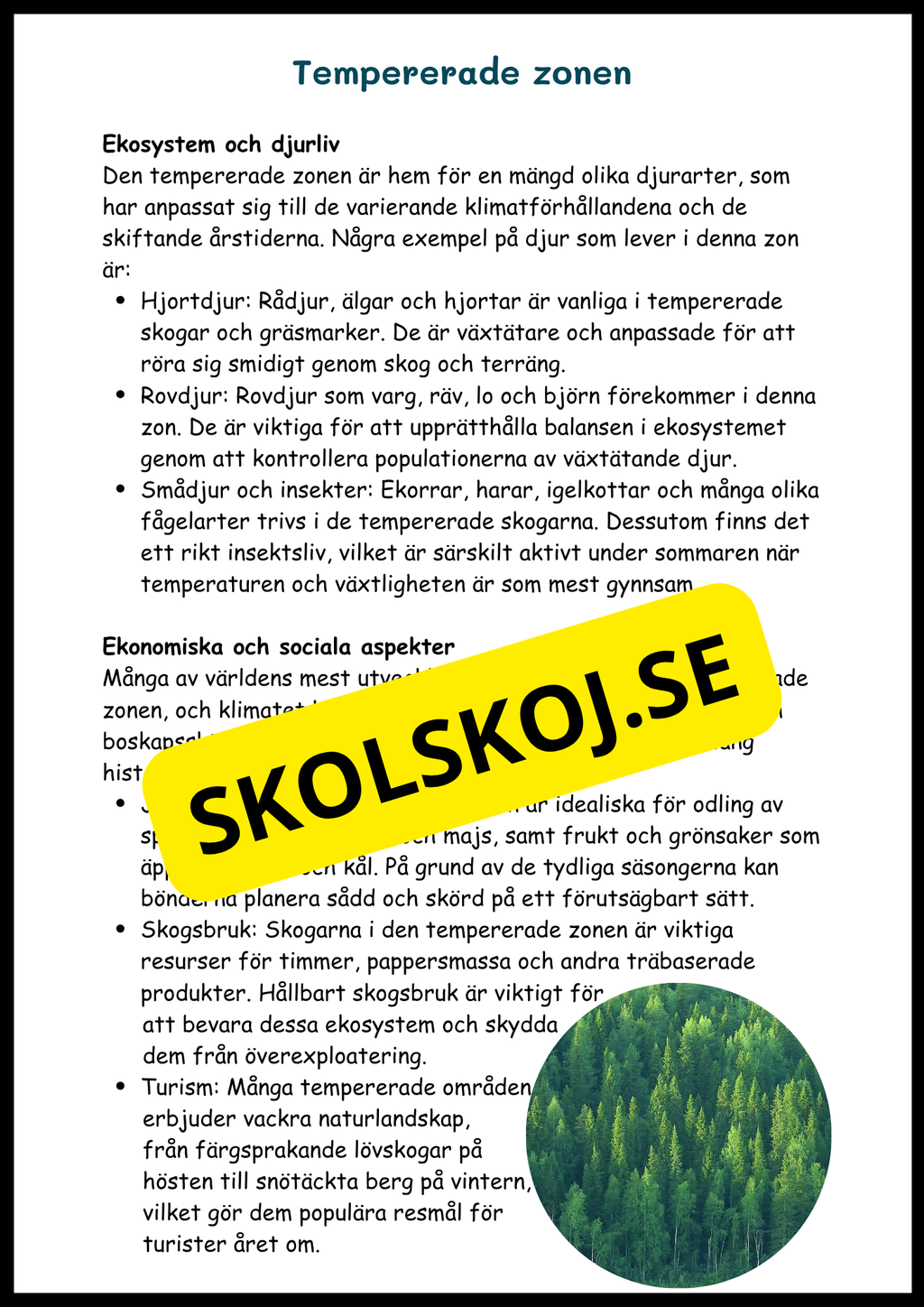 Upptäck jordens klimat- och vegetationszoner