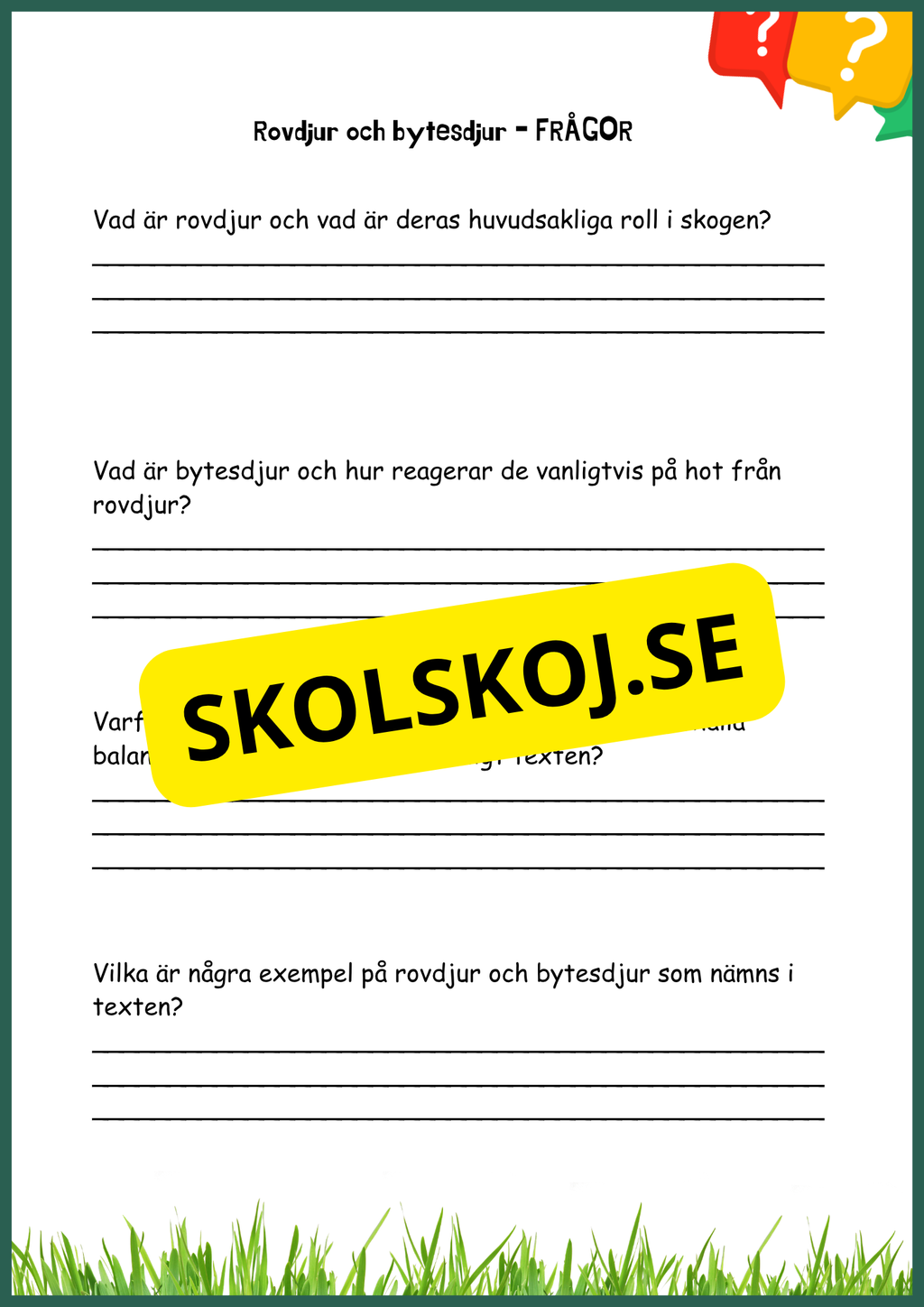 Upptäck skogens hemligheter - Årskurs 4 - 6