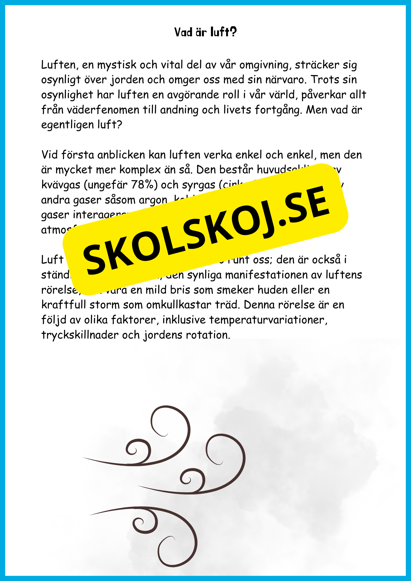 Utforska luften - Årskurs 4 - 6
