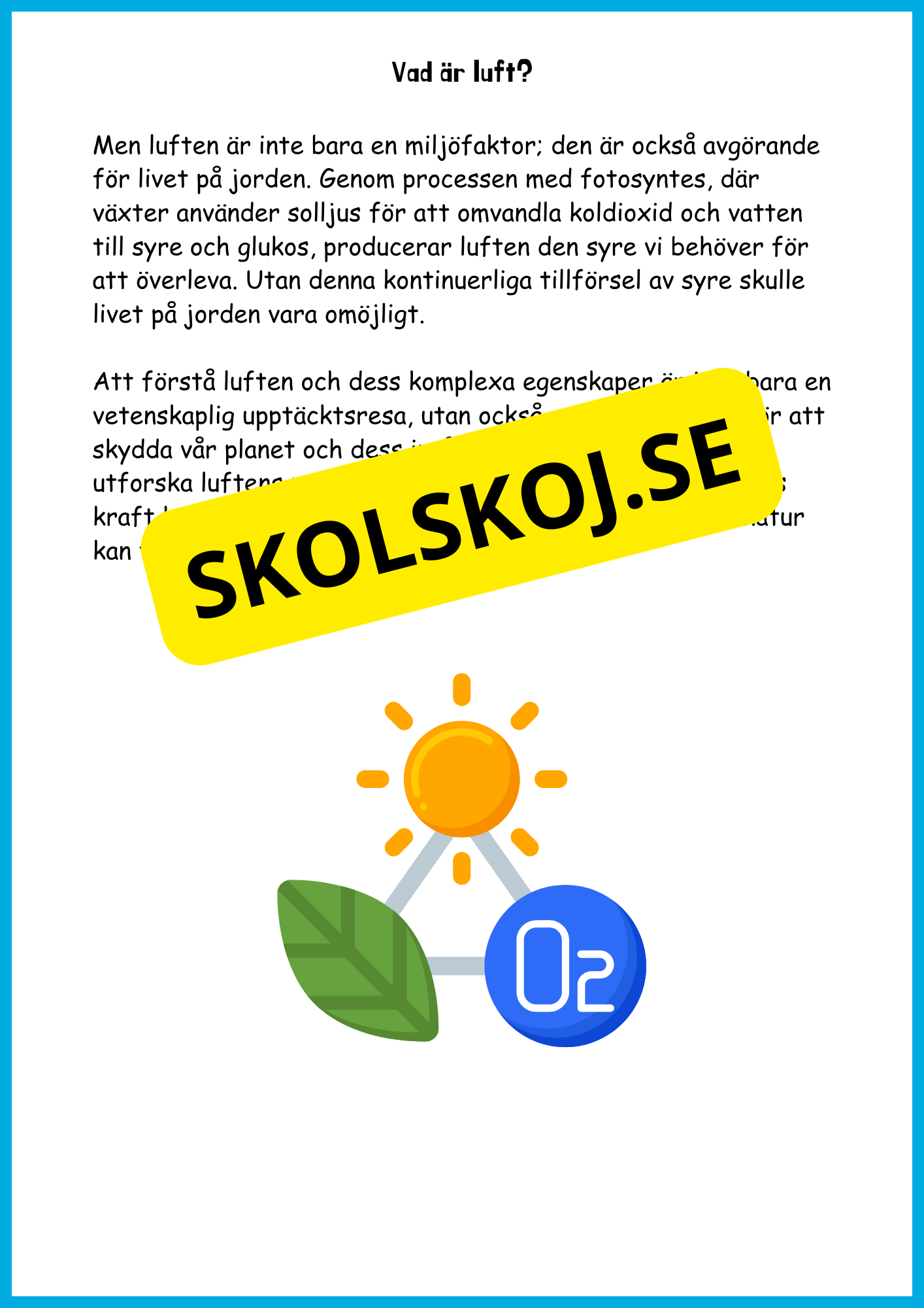 Utforska luften - Årskurs 4 - 6