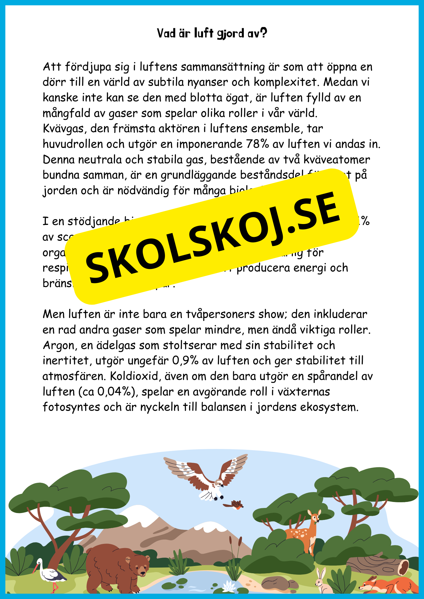 Utforska luften - Årskurs 4 - 6