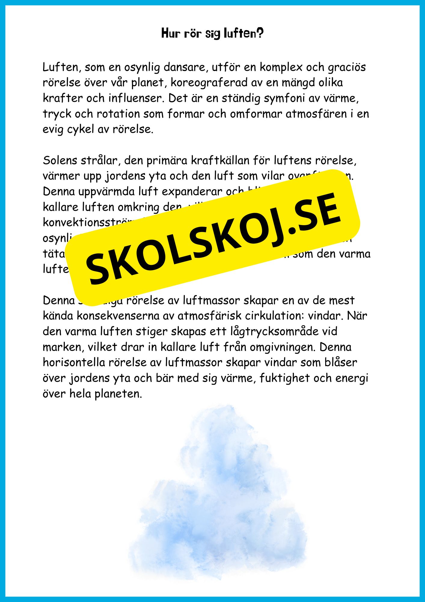 Utforska luften - Årskurs 4 - 6