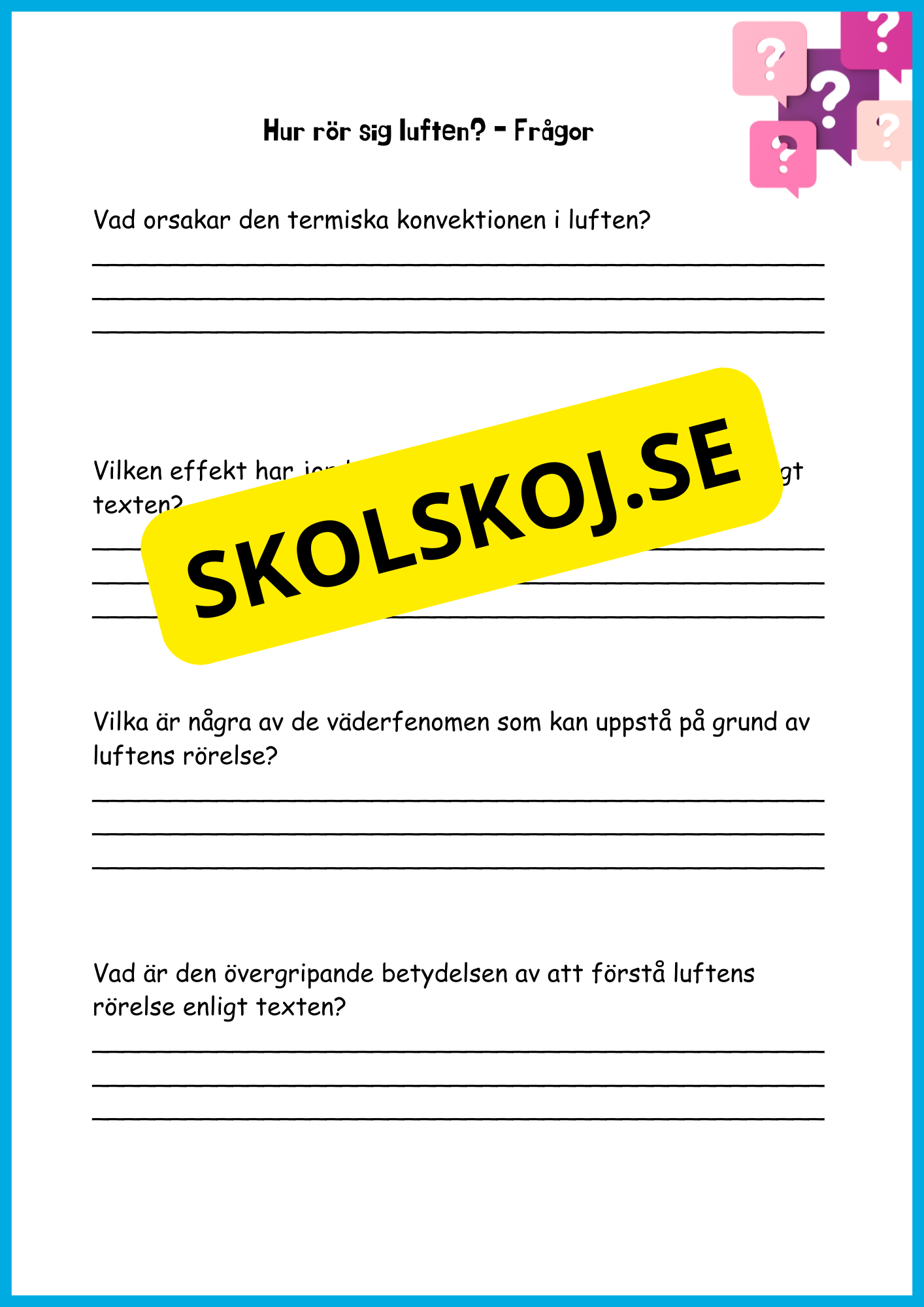 Utforska luften - Årskurs 4 - 6