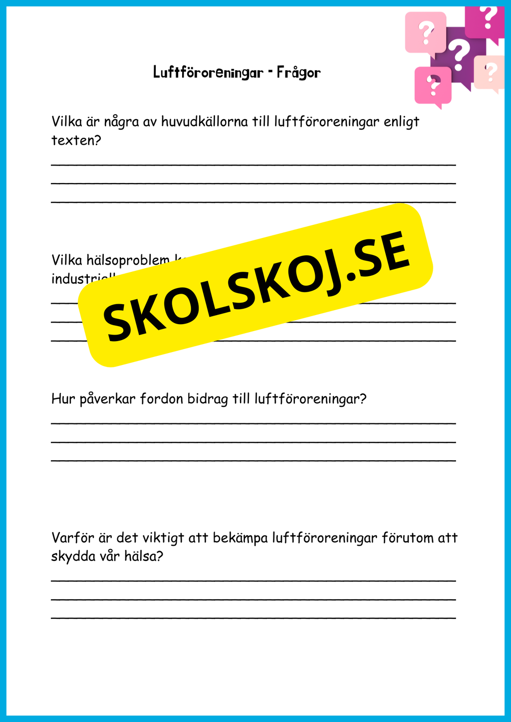 Utforska luften - Årskurs 4 - 6