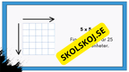 Vad är area? Presentation och stöd för lektionen