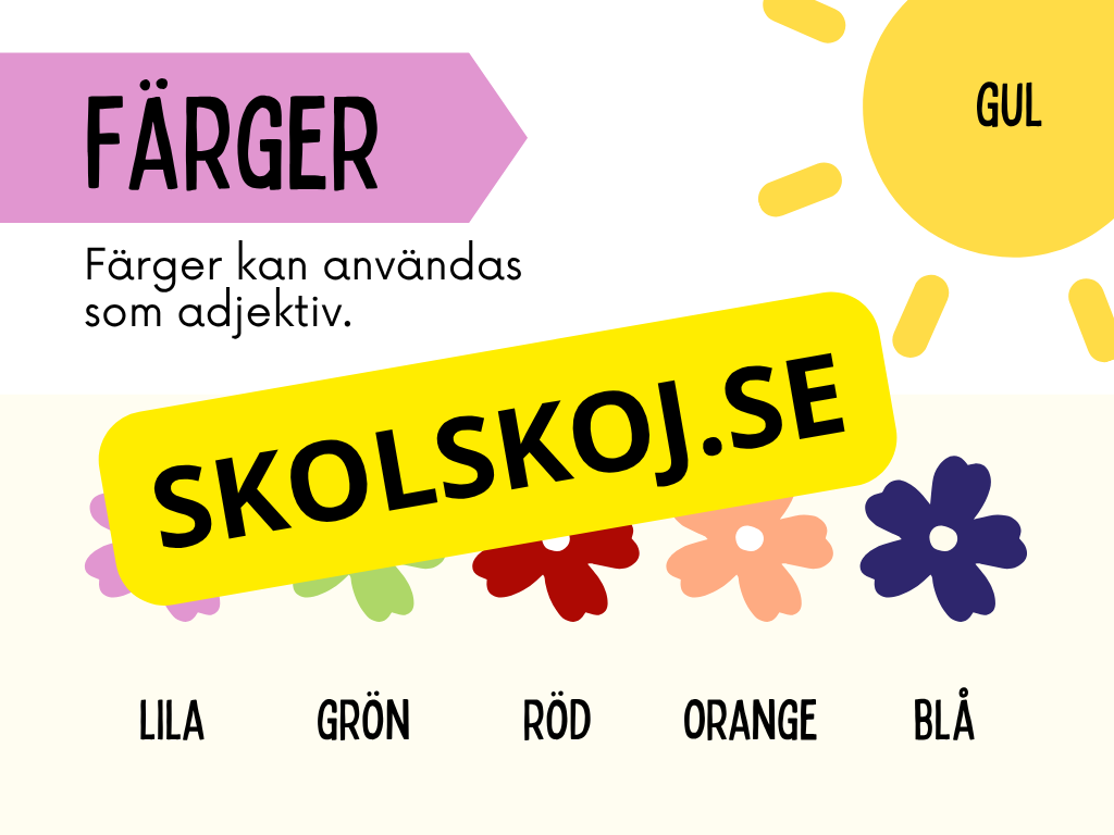 Vad är ett adjektiv?