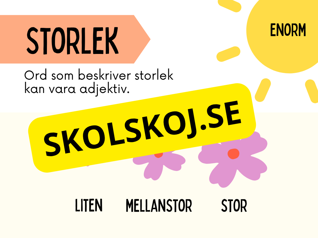 Vad är ett adjektiv?