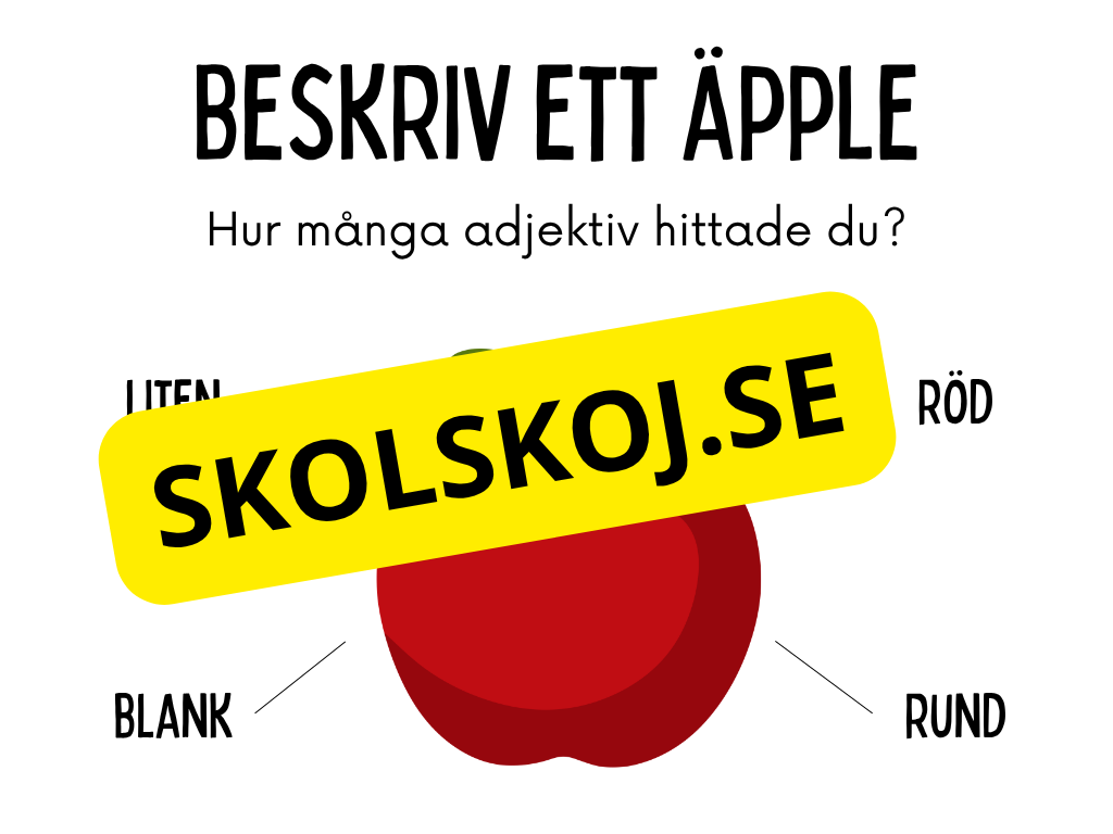 Vad är ett adjektiv?