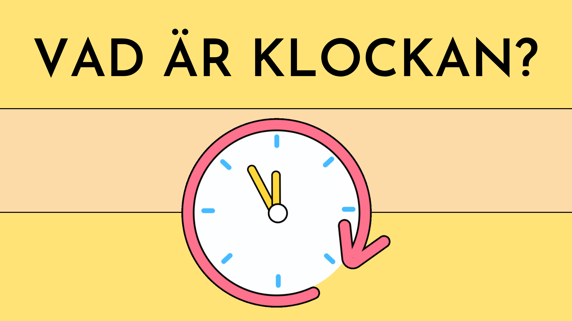 Vad är klockan - Interaktiva övningar