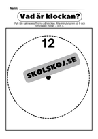 Vad är klockan - Halv, hel - Häfte