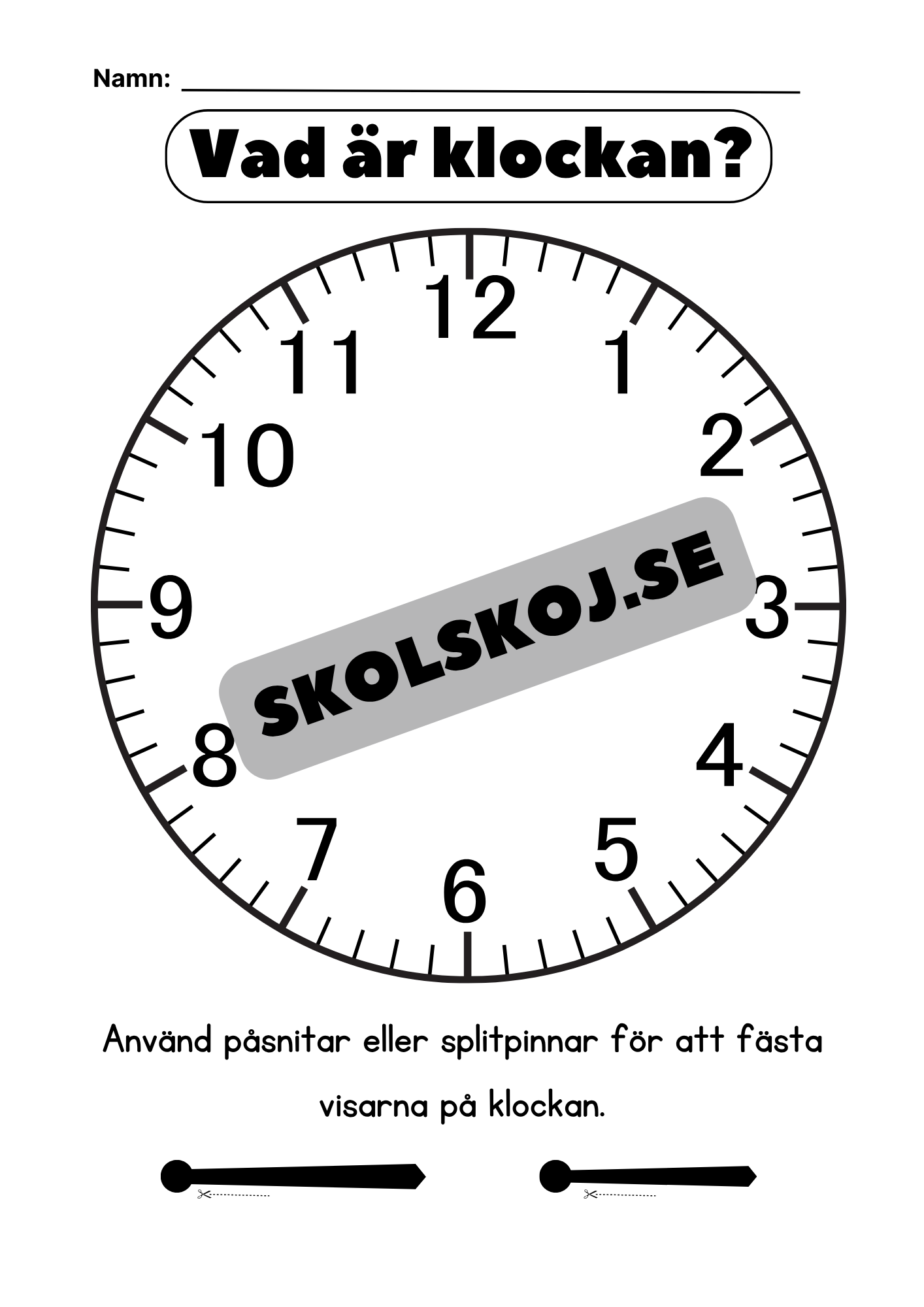 Vad är klockan - Halv, hel - Häfte
