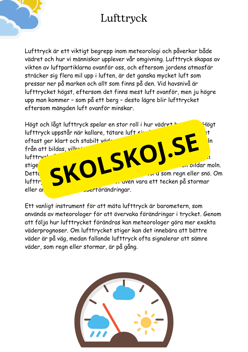 Vad är väder