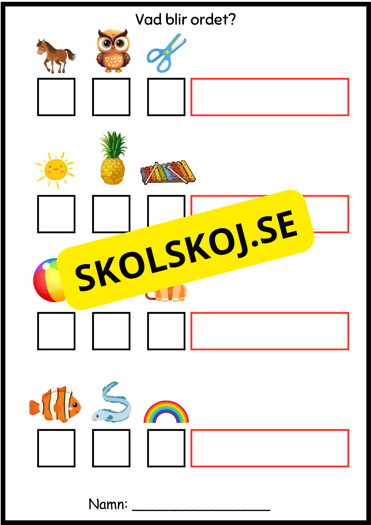 Vad blir ordet?