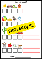 Vad blir ordet?