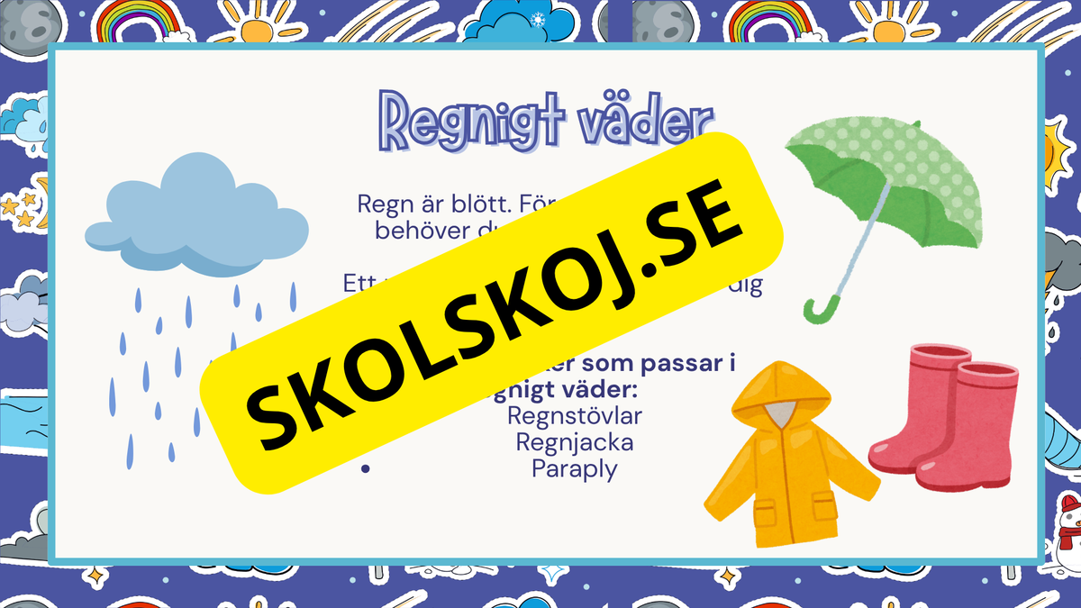 Väder och årstider – Faktahäfte