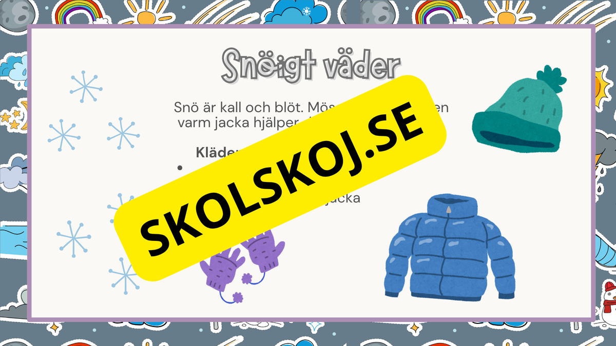 Väder och årstider – Faktahäfte
