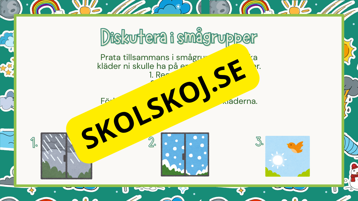 Väder och årstider – Faktahäfte
