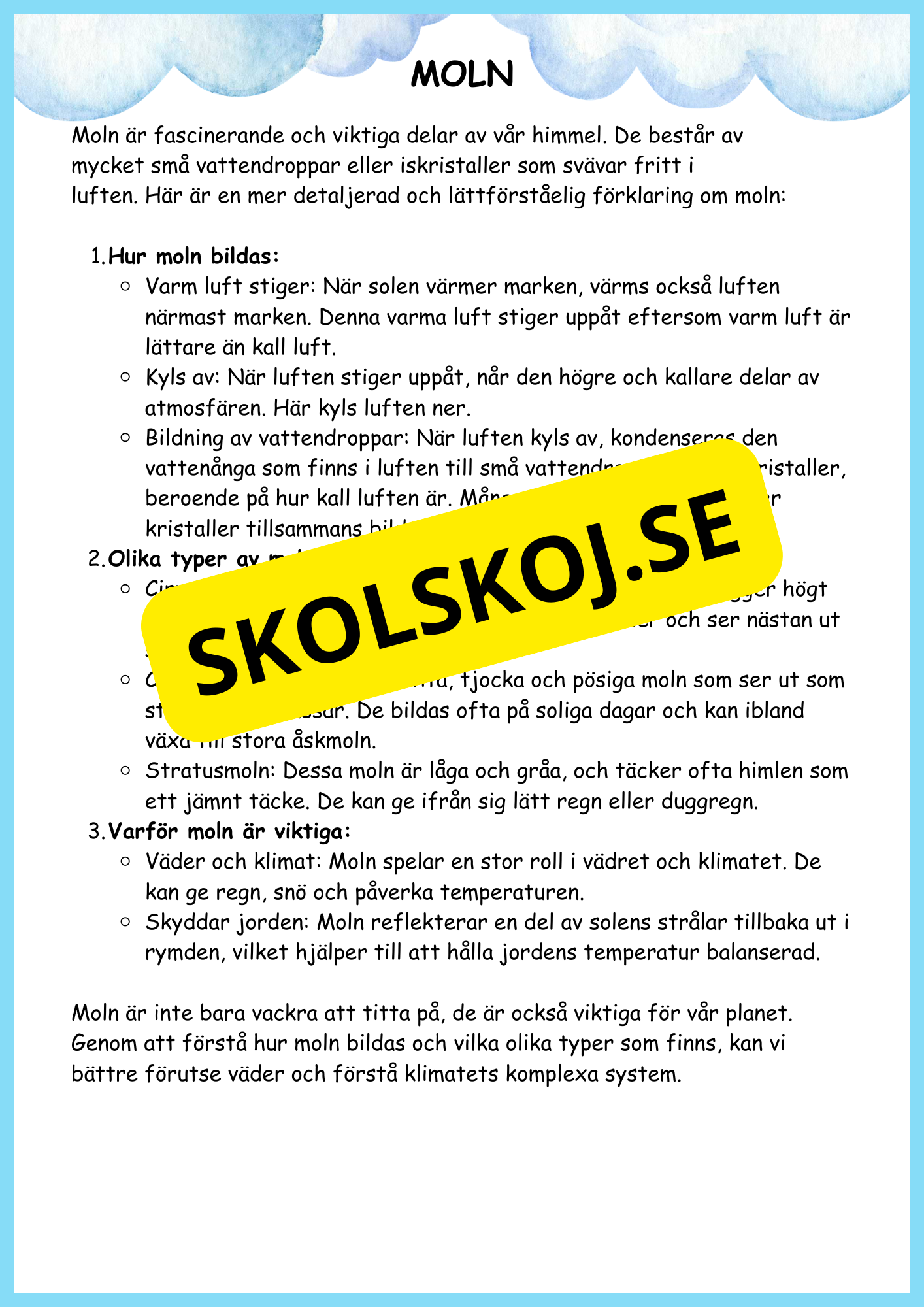 Väder och naturens fenomen