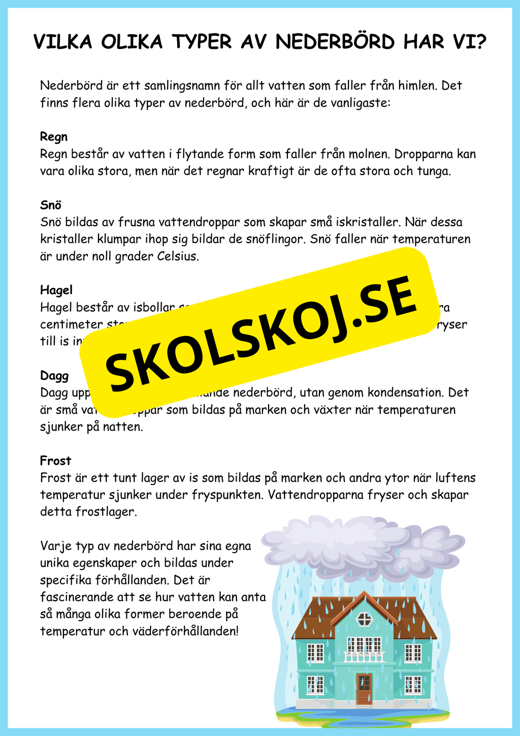 Väder och naturens fenomen