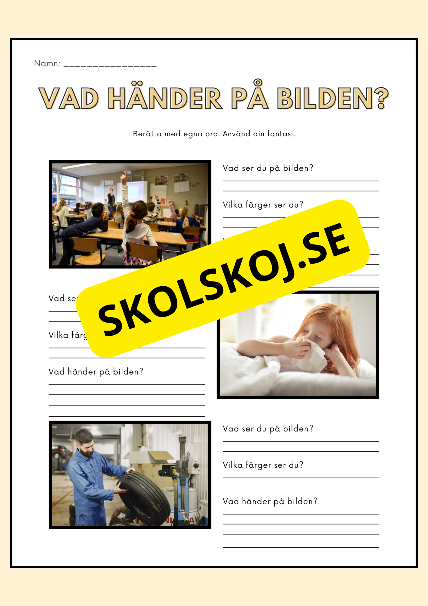 Vad händer på bilden?