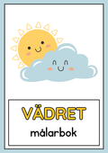 Vädret - Spåra ord - Målarbok