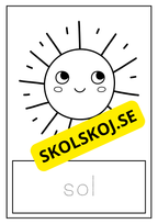 Vädret - Spåra ord - Målarbok