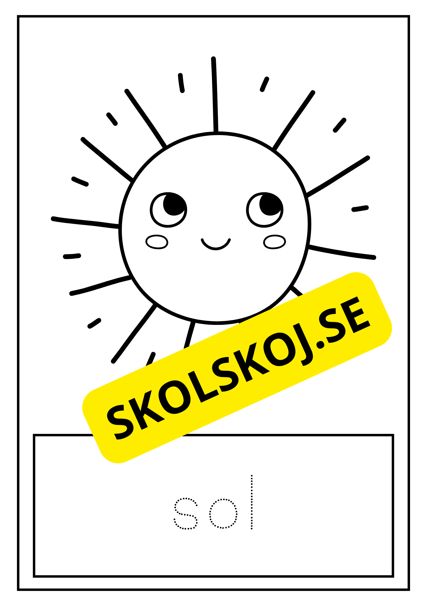 Vädret - Spåra ord - Målarbok