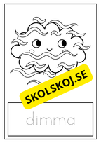 Vädret - Spåra ord - Målarbok
