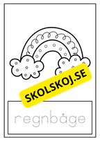 Vädret - Spåra ord - Målarbok