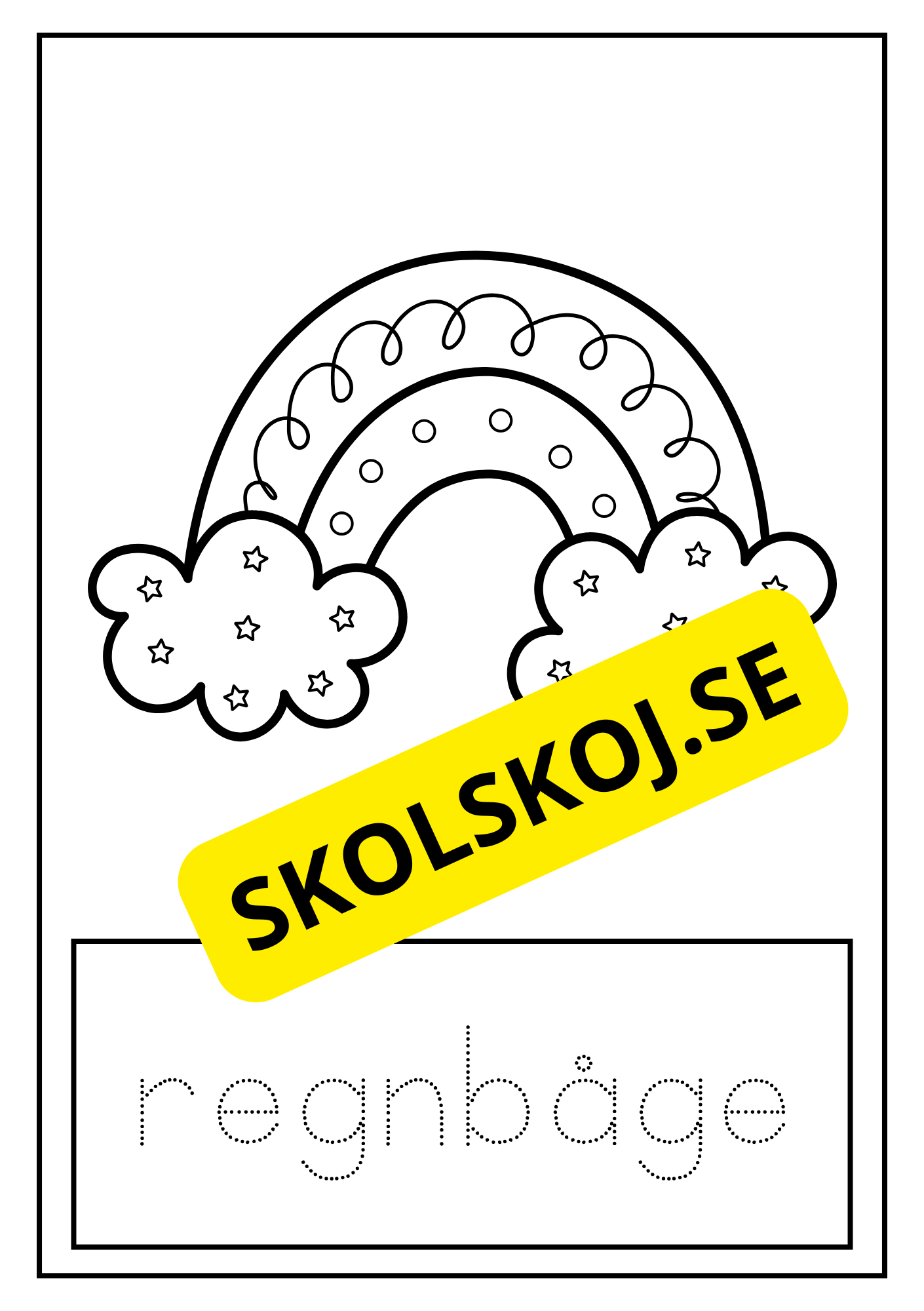 Vädret - Spåra ord - Målarbok