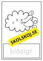 Vädret - Spåra ord - Målarbok