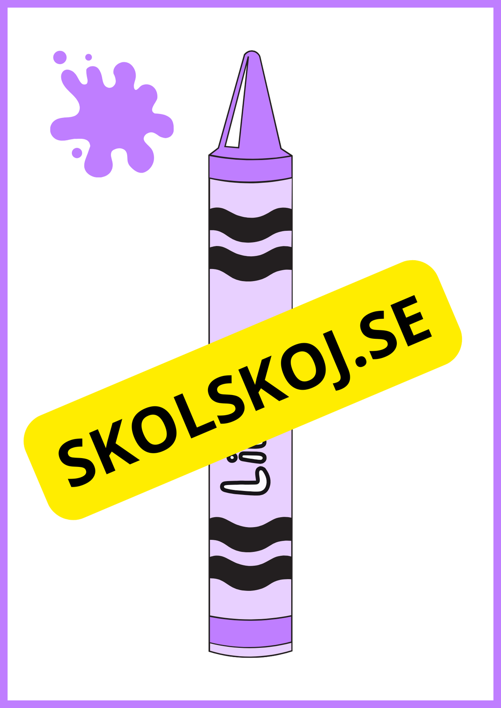 Väggkort Färgkritor