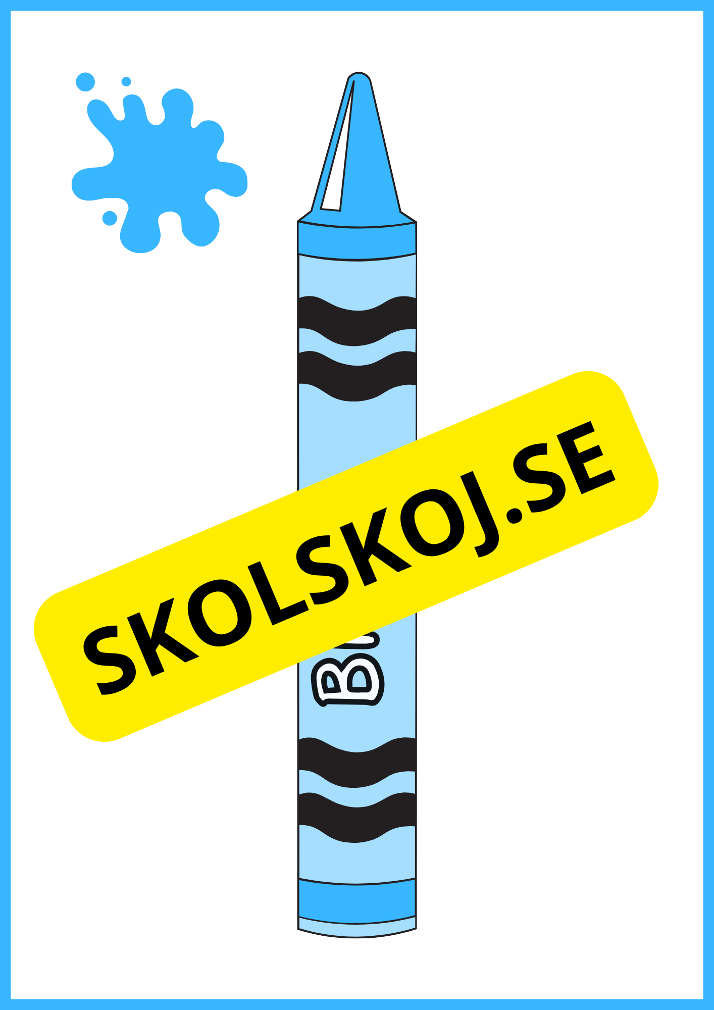 Väggkort Färgkritor