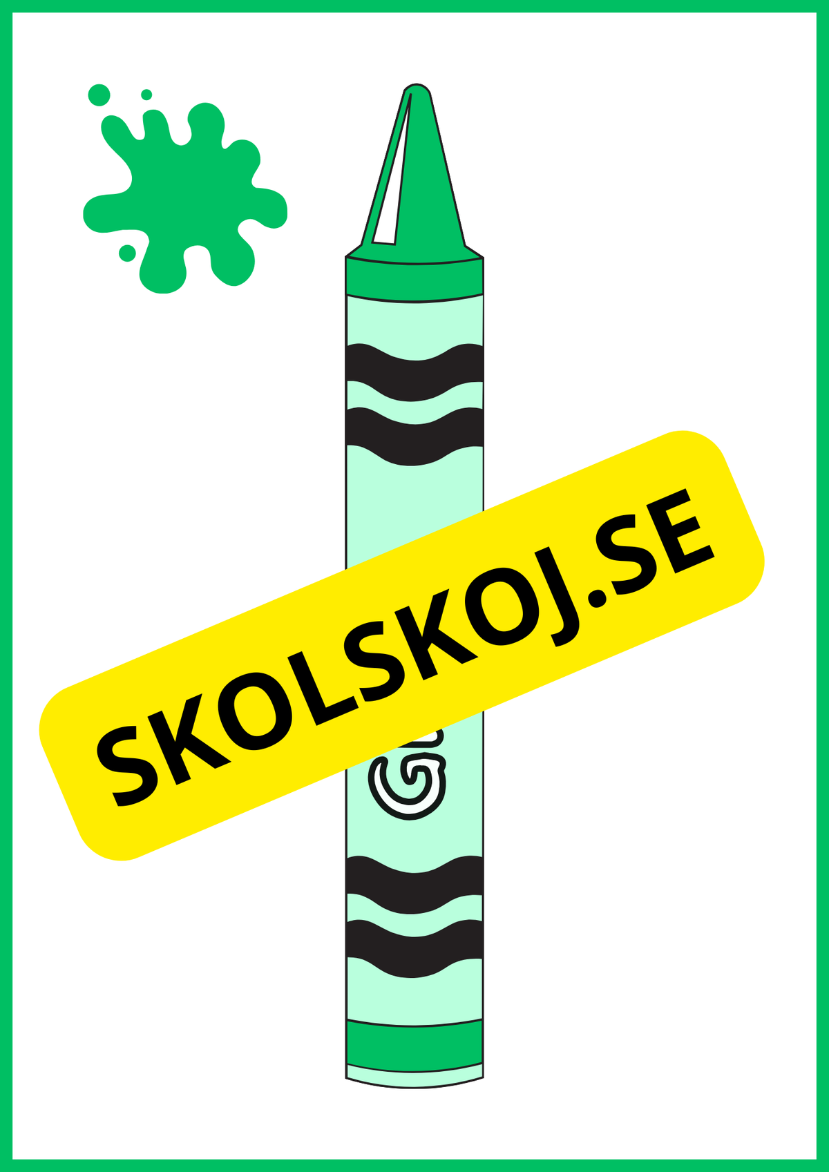 Väggkort Färgkritor