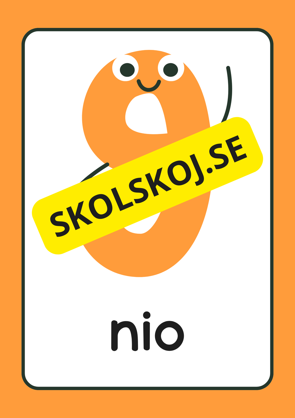 Väggsiffror 0 - 10