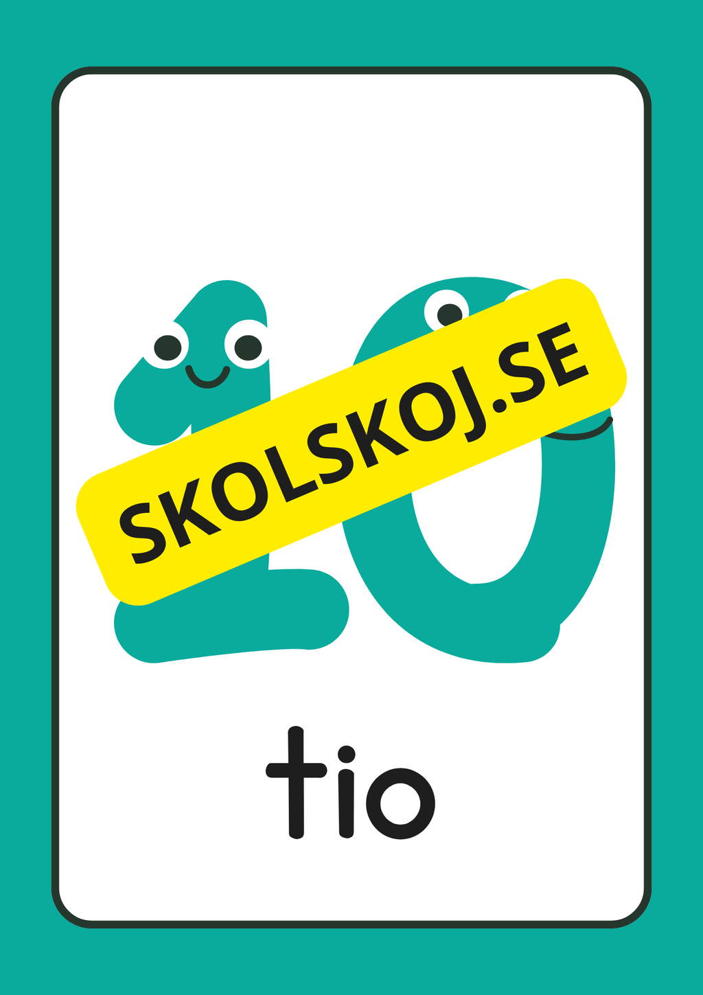Väggsiffror 0 - 10