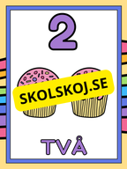 Väggsiffror 1 - 10
