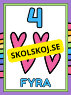 Väggsiffror 1 - 10