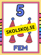 Väggsiffror 1 - 10