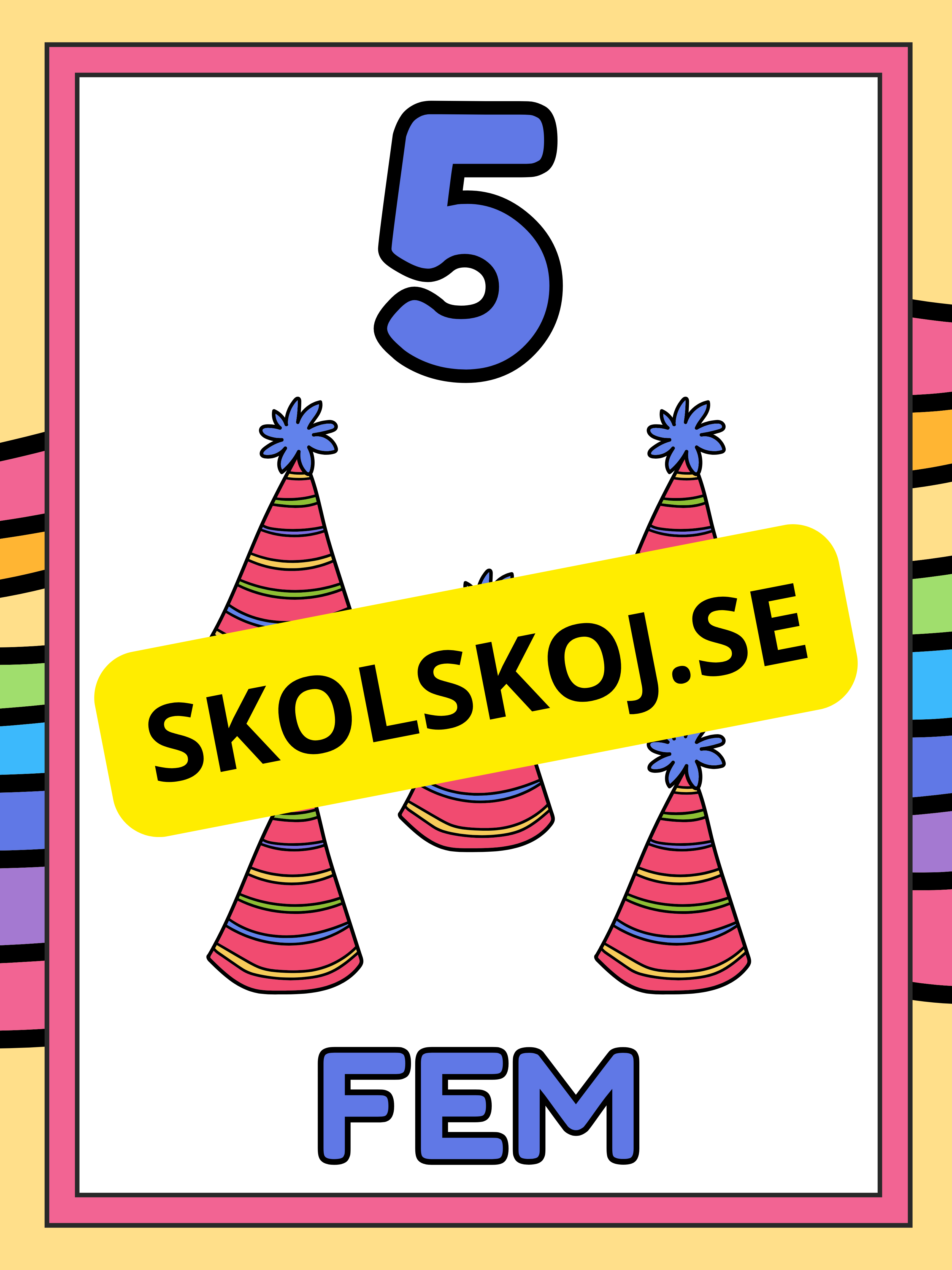 Väggsiffror 1 - 10