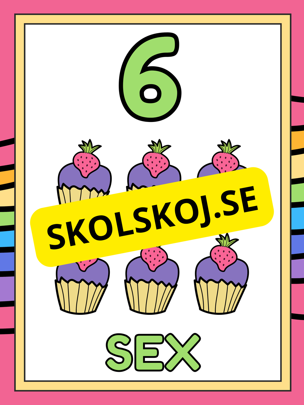 Väggsiffror 1 - 10