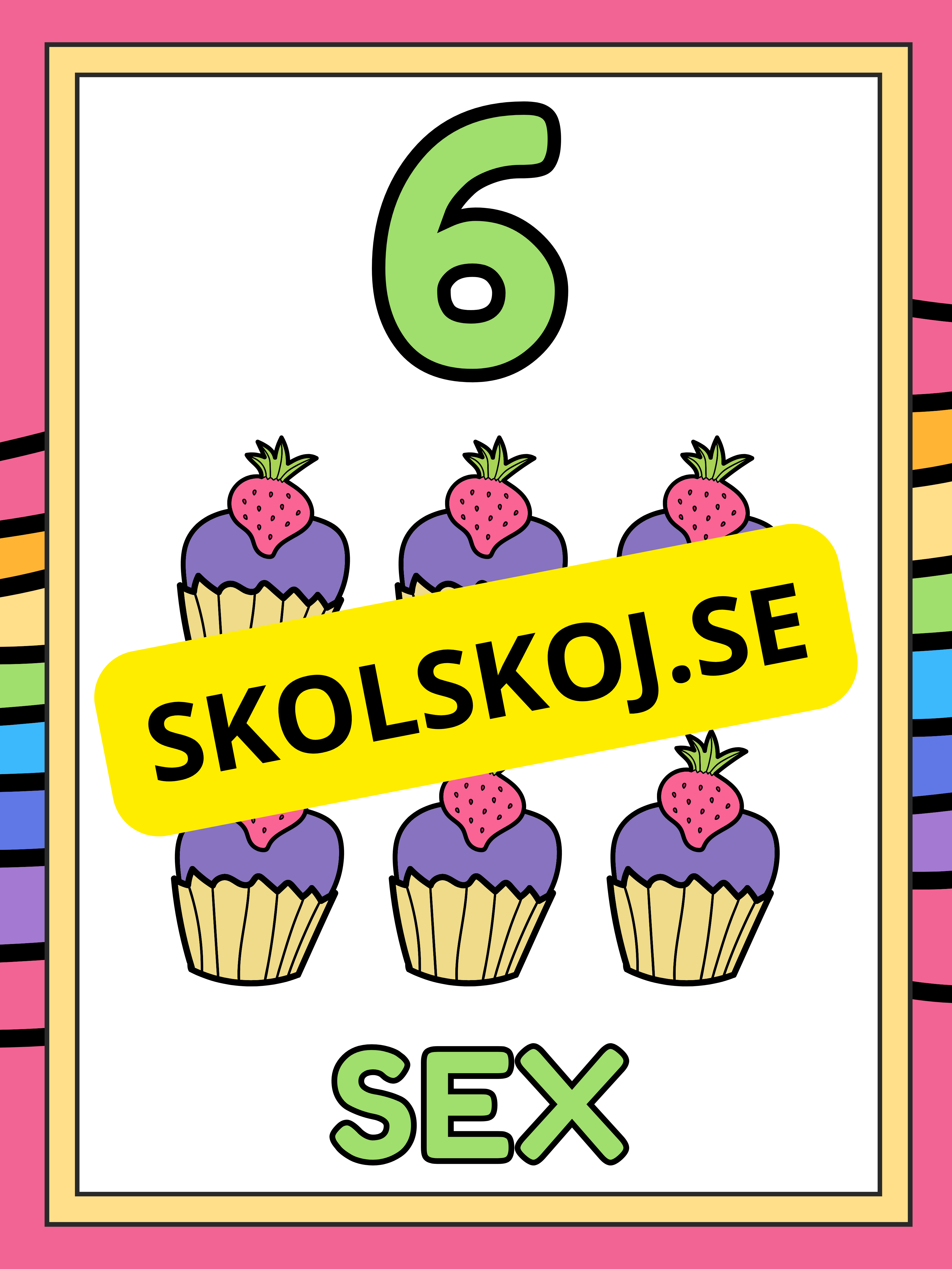Väggsiffror 1 - 10