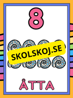 Väggsiffror 1 - 10
