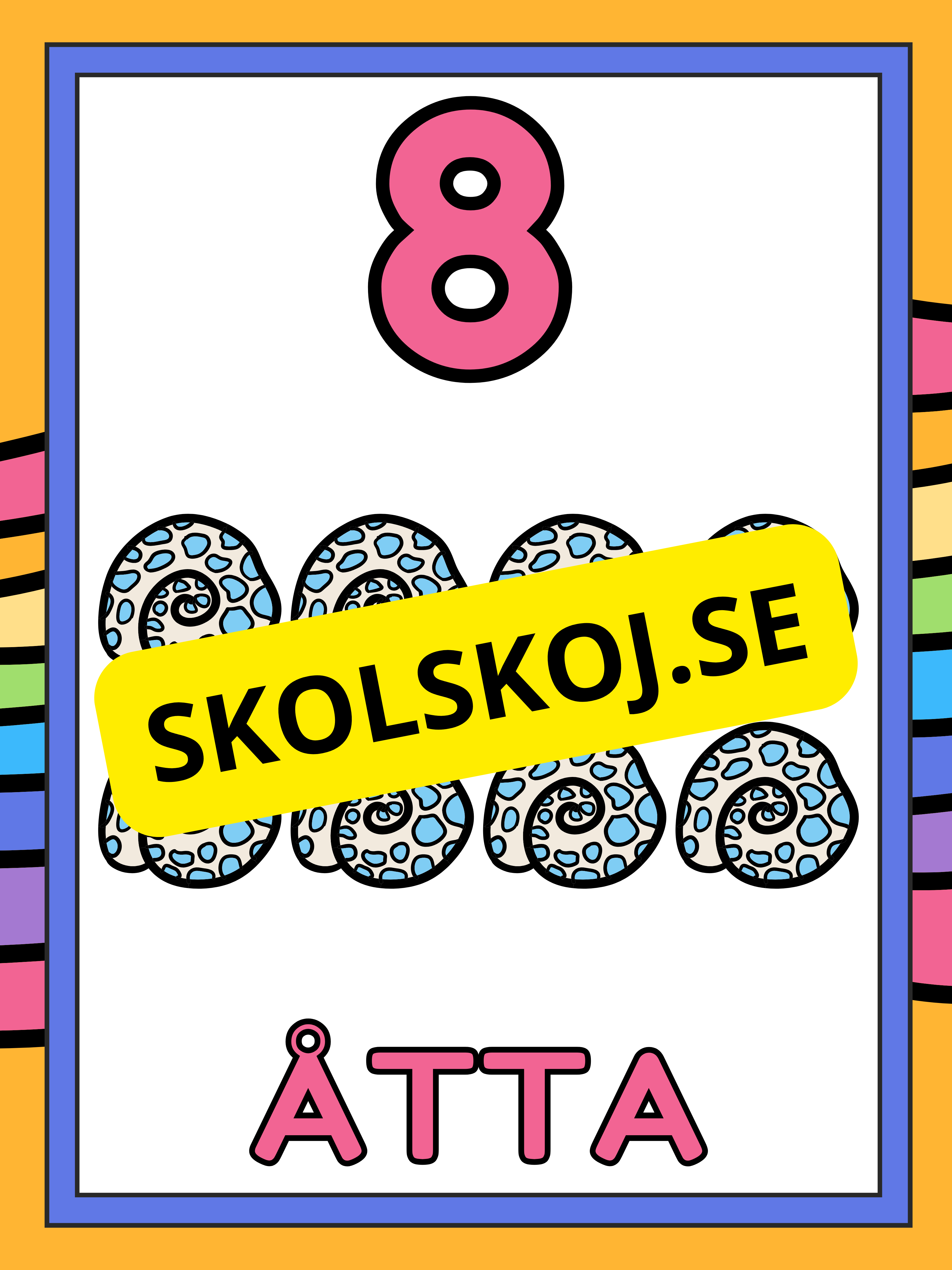 Väggsiffror 1 - 10