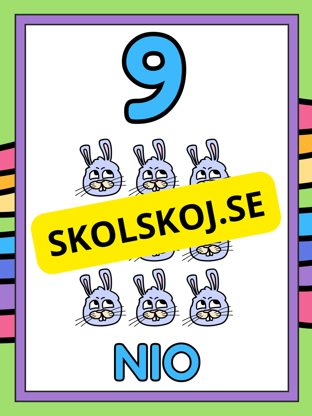 Väggsiffror 1 - 10