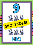 Väggsiffror 1 - 10