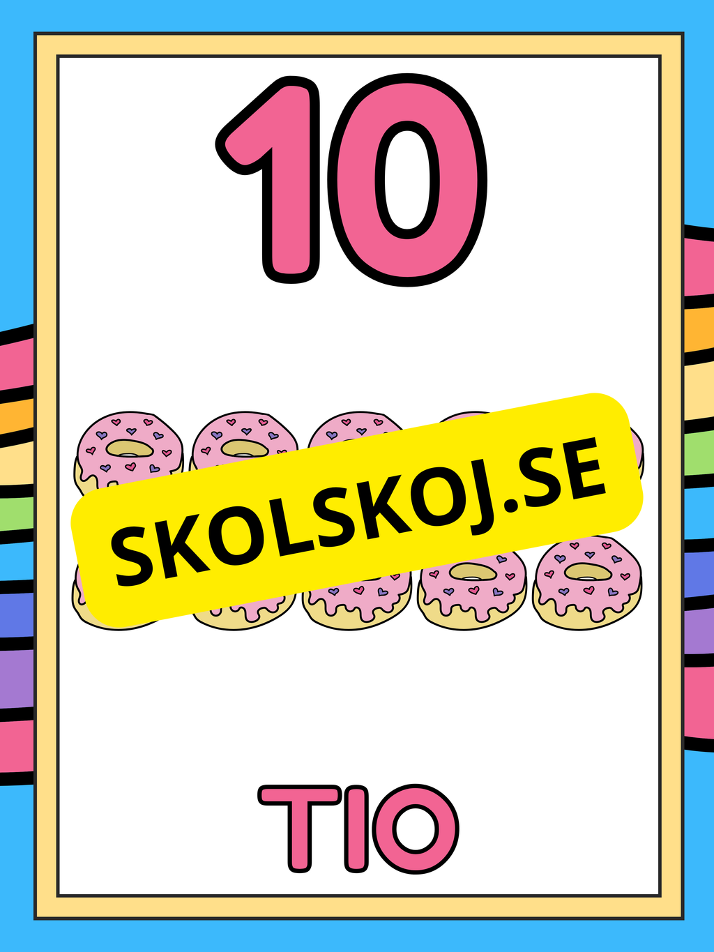 Väggsiffror 1 - 10