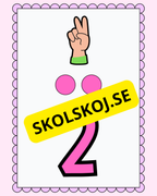 Väggsiffror 1 - 10 ny