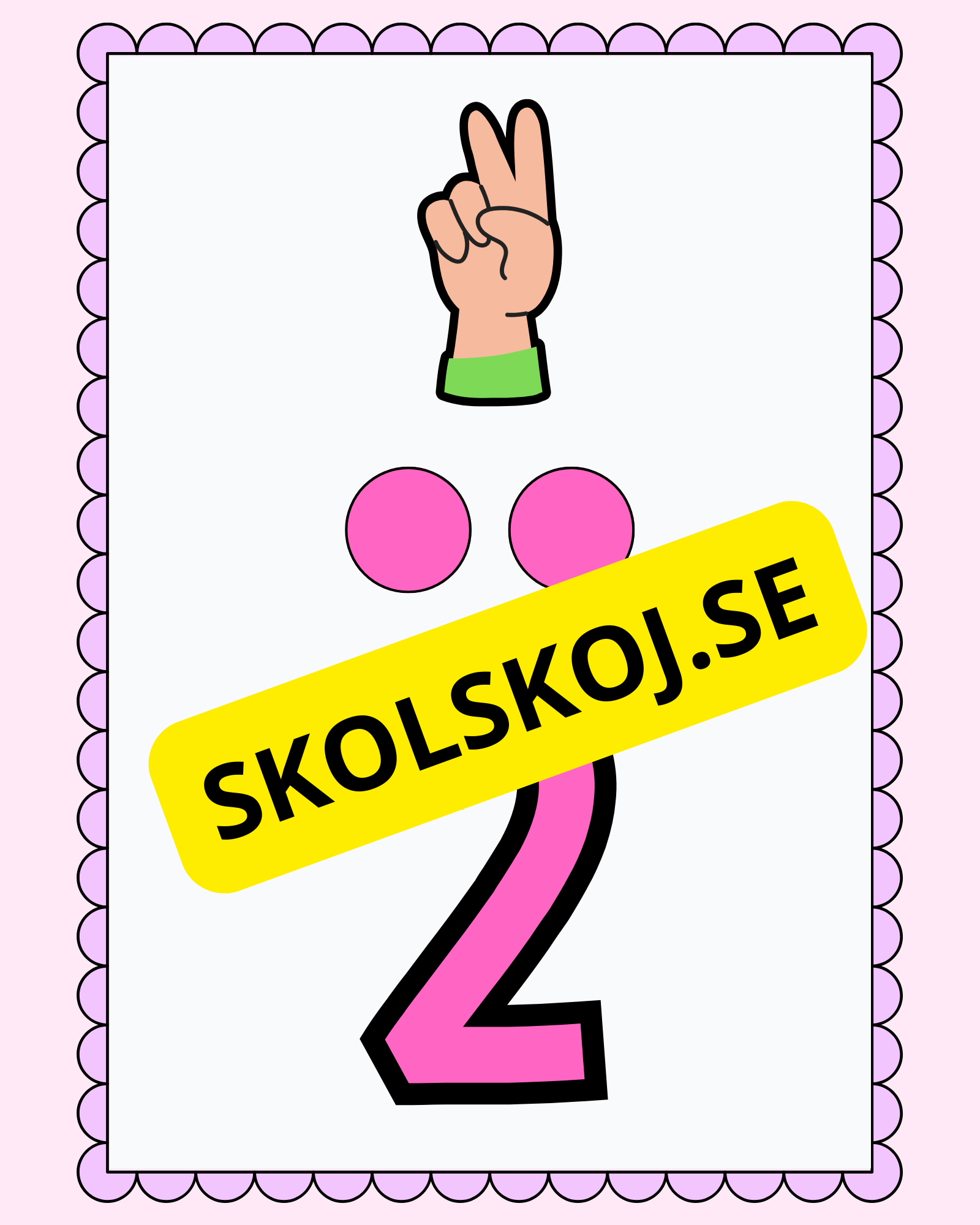 Väggsiffror 1 - 10 ny