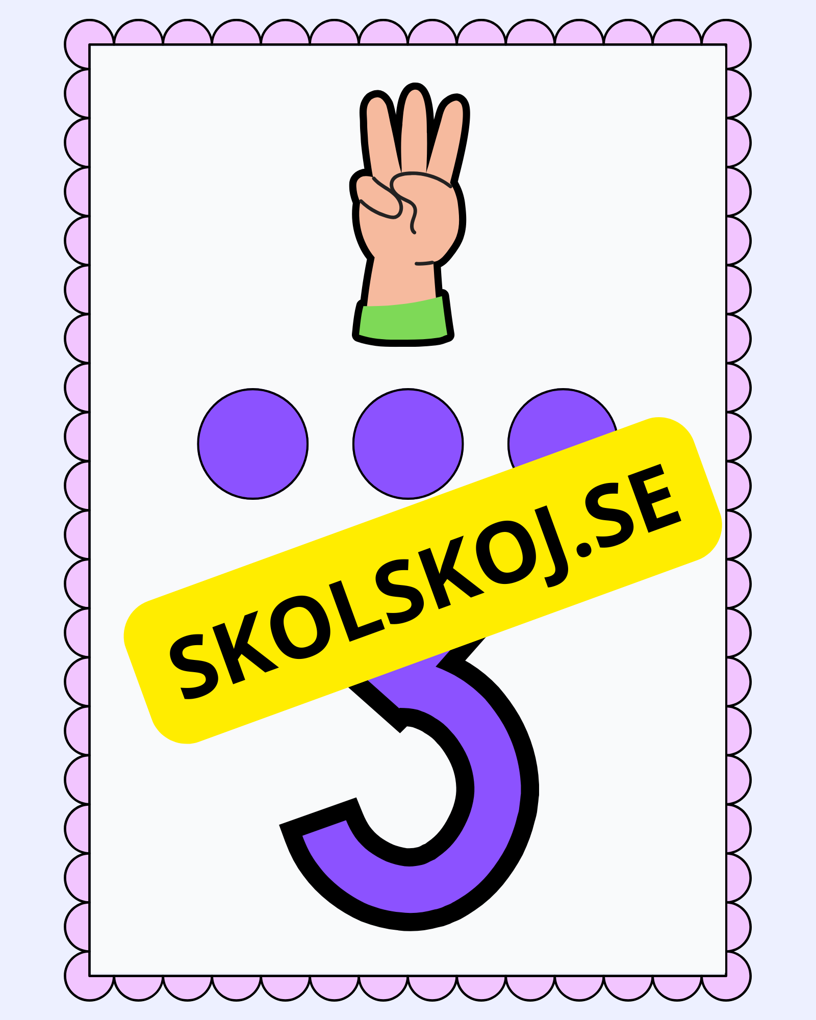 Väggsiffror 1 - 10 ny